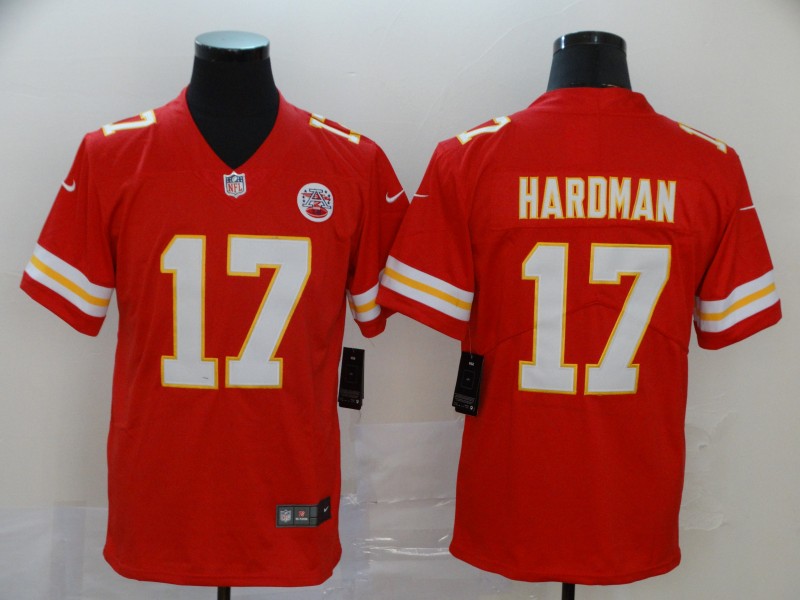 Men's Kansas City Chiefs Mecole Hardman Jr. #17 Red Jersey